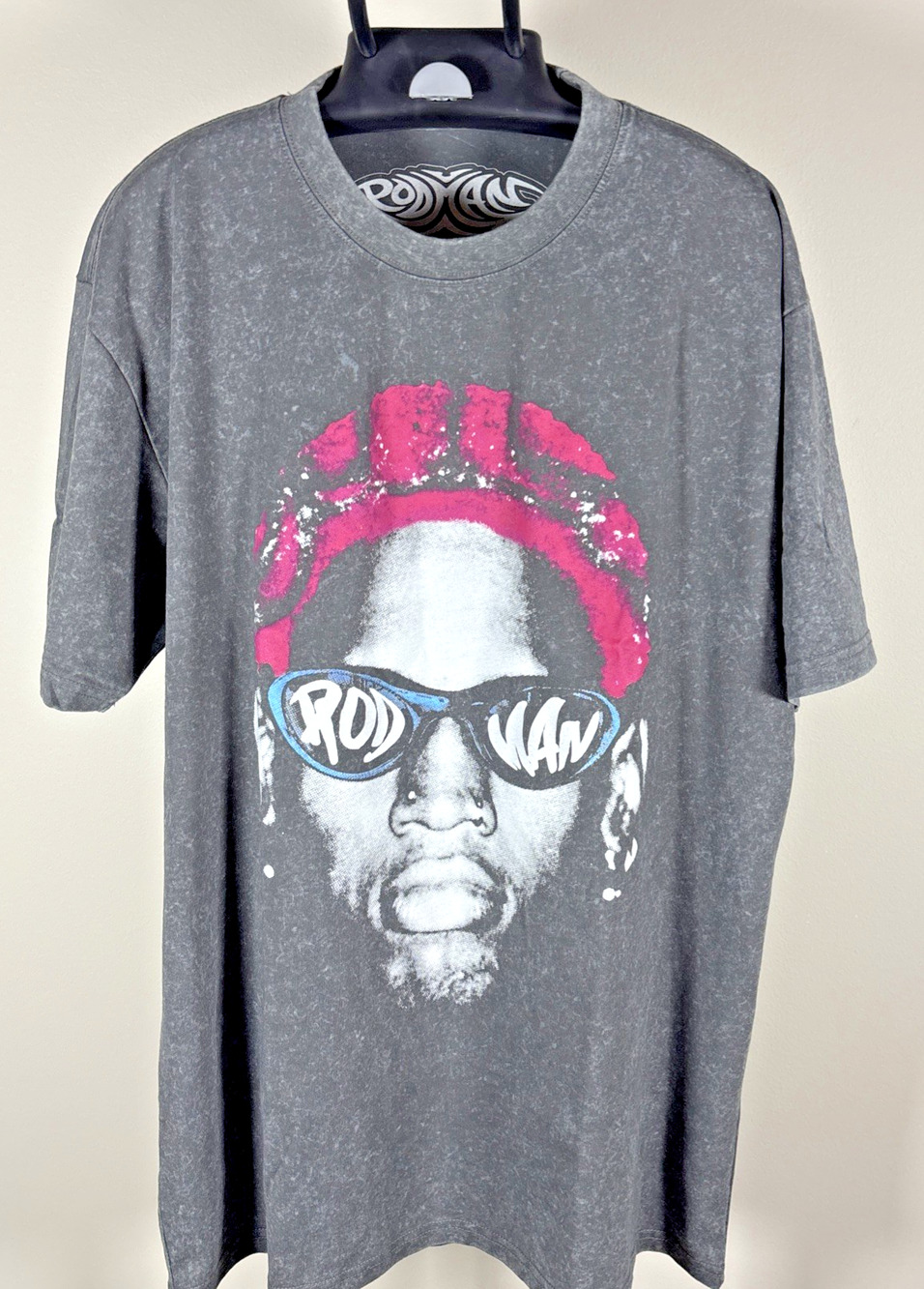 Dennis Rodman "Create Havoc Create Destruction" Gray T-Shirt Men's XL NWOT